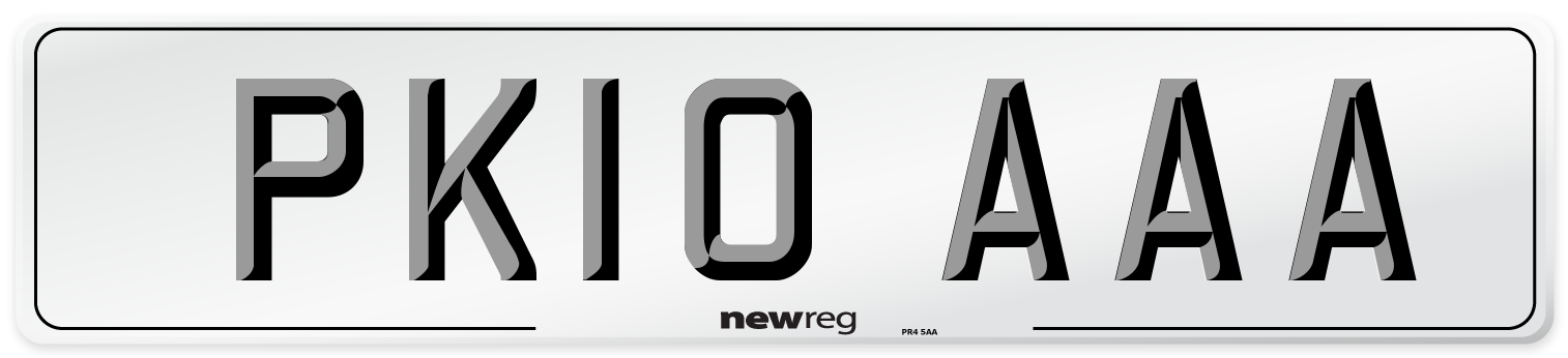 PK10 AAA Number Plate from New Reg
